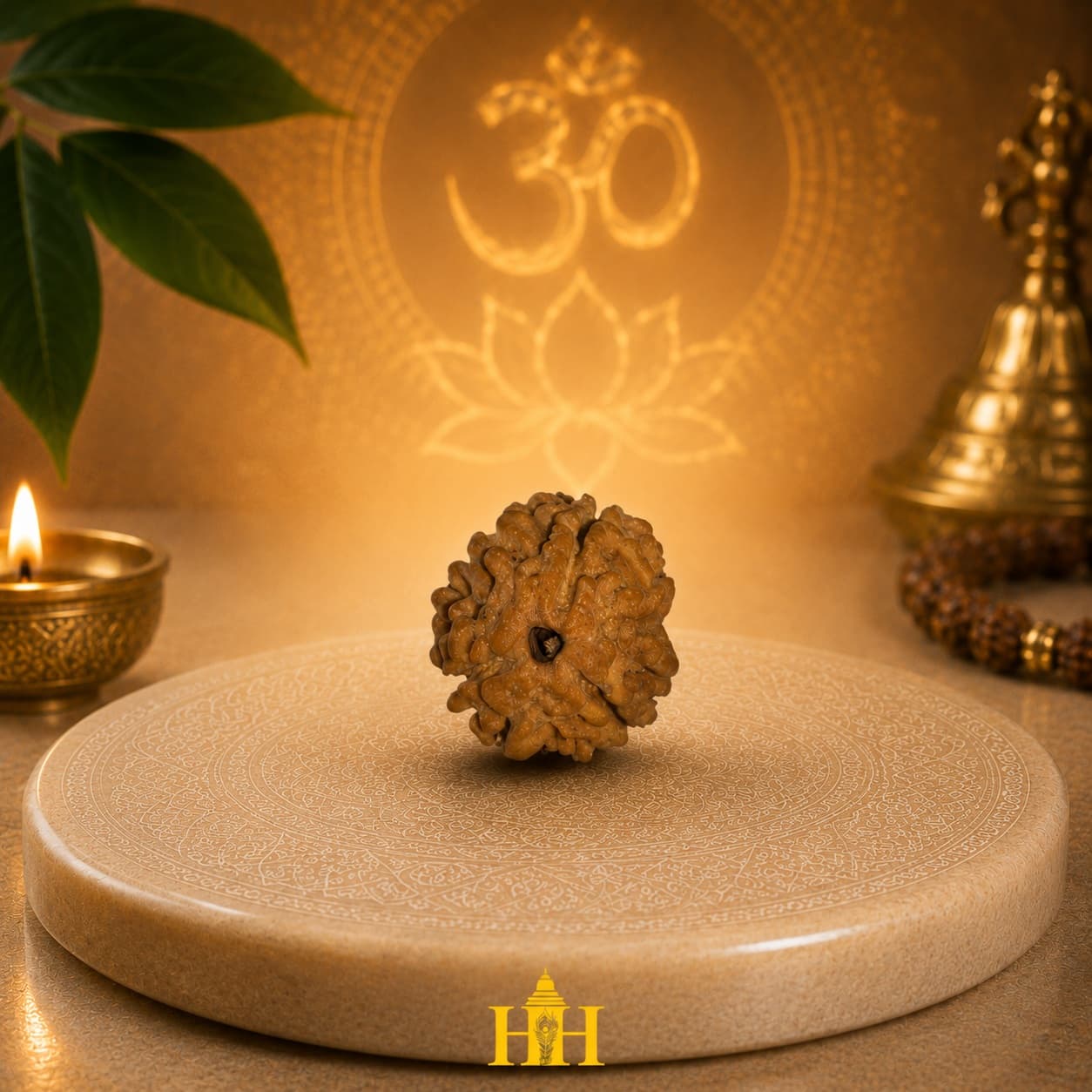 3 Mukhi Rudraksha Bead