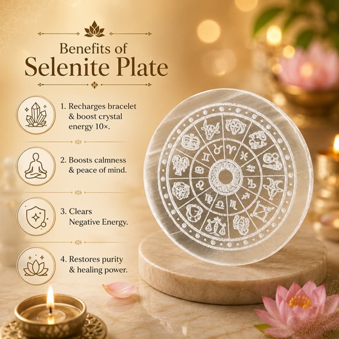 Celestial Selenite Plate