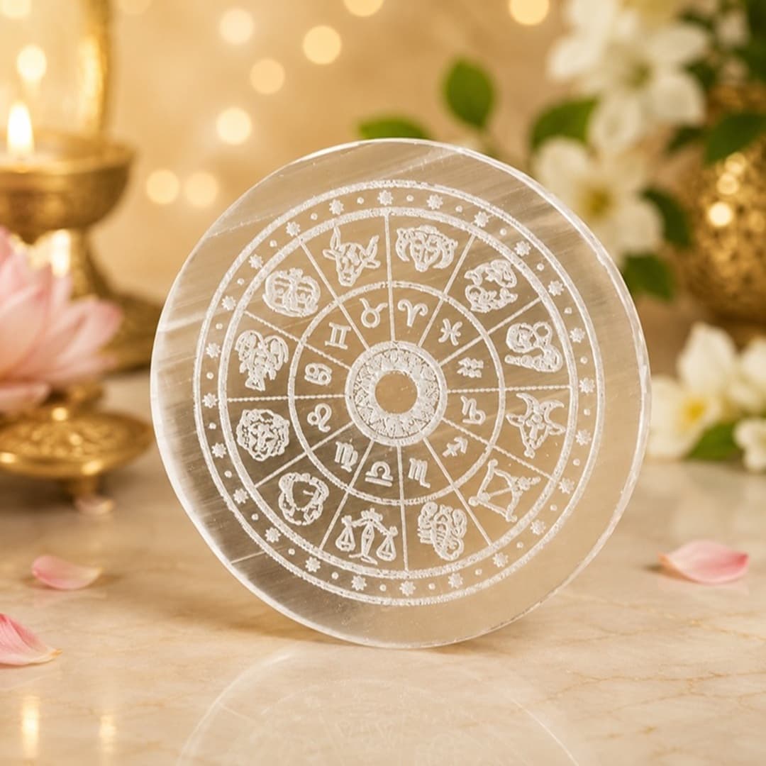 Celestial Selenite Plate