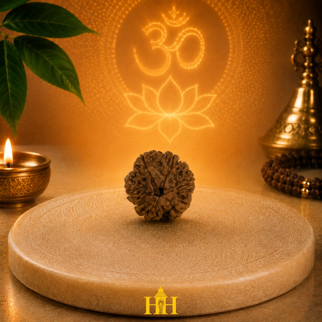 6 Mukhi Rudraksha Bead