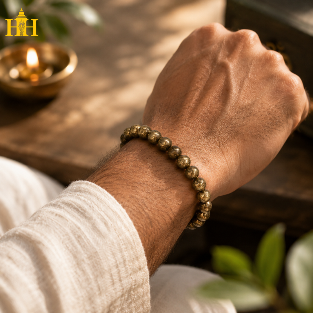 Raw Pyrite Bracelet